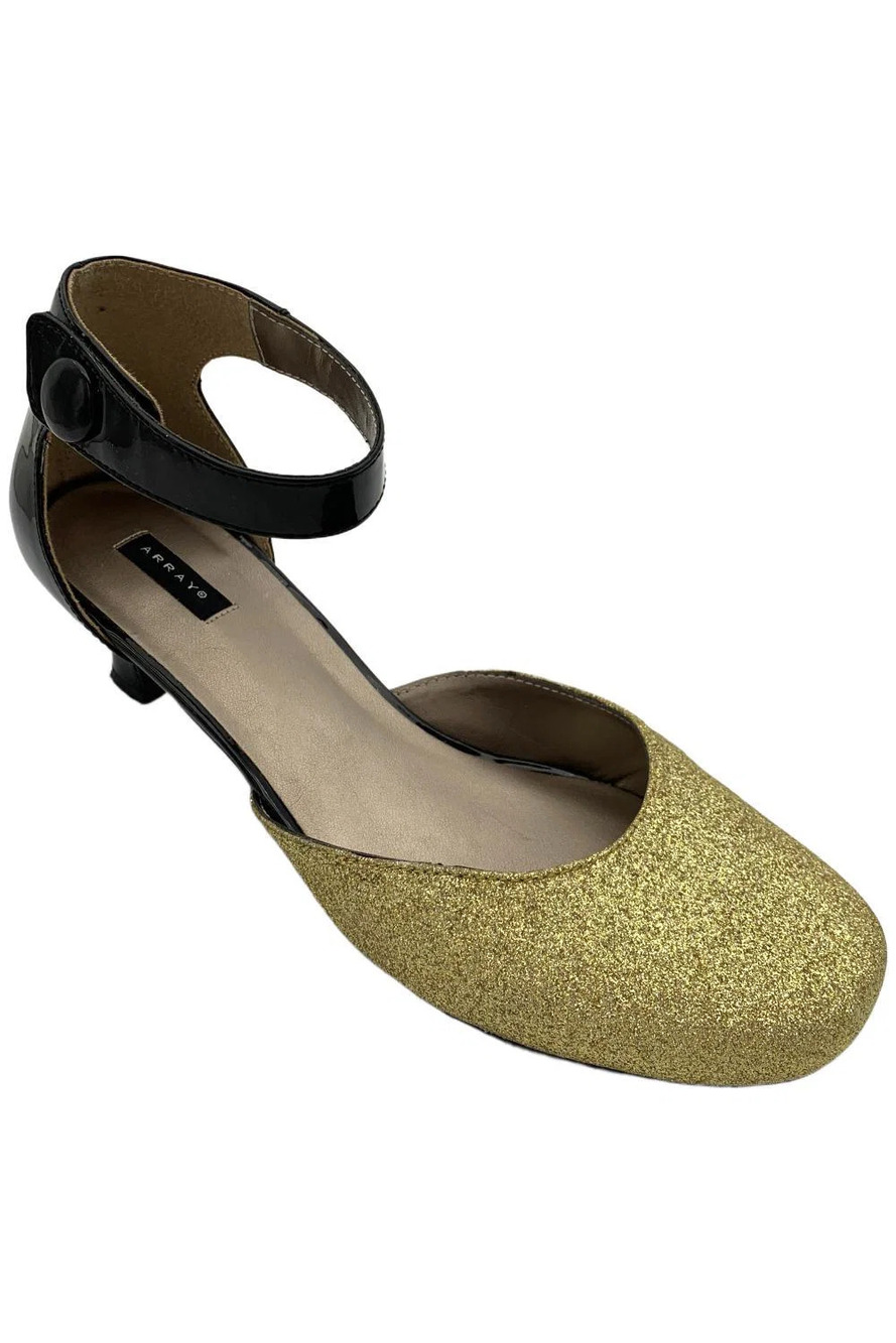 Array Women's Charlie Pump Gold/Black - Medium